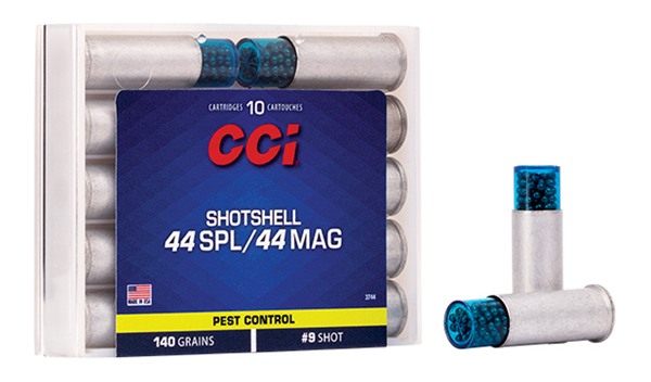 CCI Pest Control Handgun Shotshells .44 SPL/.44 Mag 140 gr 9 1000 fps 10/ct view 2