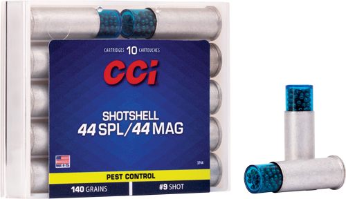 CCI Pest Control Handgun Shotshells .44 SPL/.44 Mag 140 gr 9 1000 fps 10/ct view 4