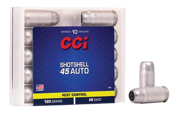 CCI Ammunition 3745 Pest Control Shotshell 45ACP 120gr 9 10 Per Box/20 Case view 2