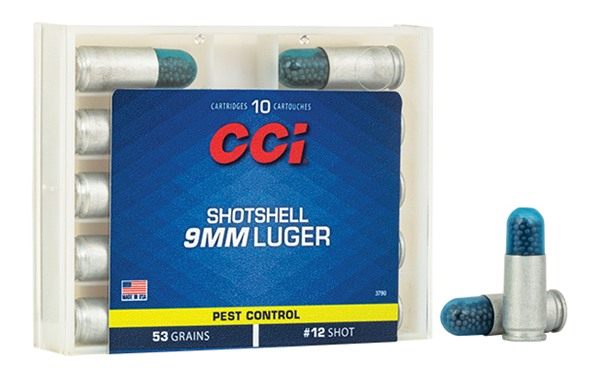 CCI Ammunition Pest Control Handgun Shotshells 9mm Luger 53 gr. 12 900 fps view 3