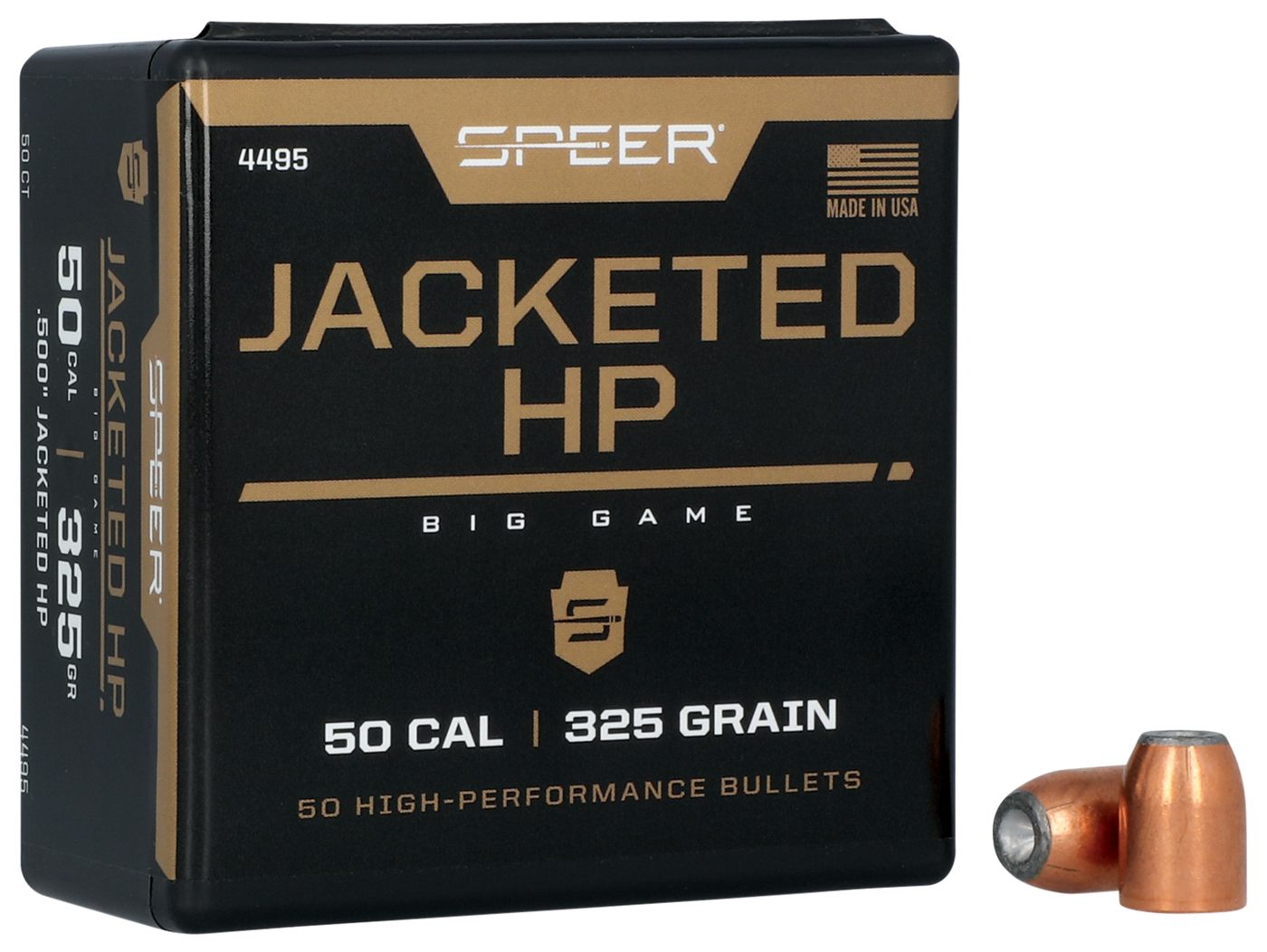 Speer 4495 Handgun 50 Cal 325gr Jacketed Hollow Point Per Box/5 Case