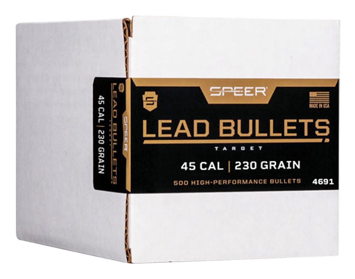 Speer 4691 Handgun 45 Cal 230gr Lead Round Nose 500 Per Box/1 Case