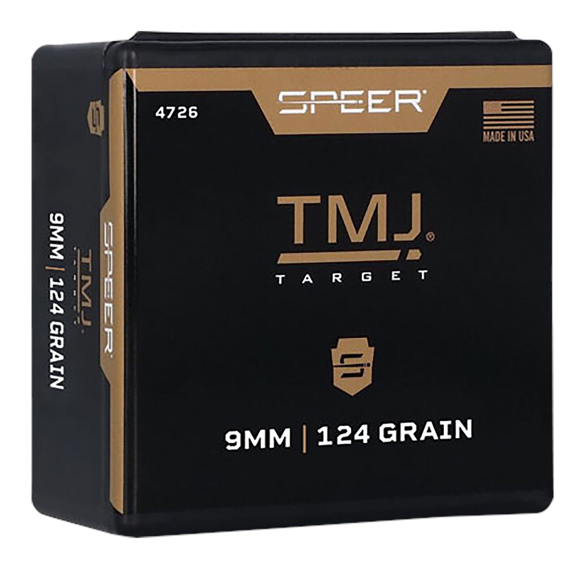 Speer TMJ Handgun Bullets (Value Pack) 9mm/38 Auto/380 Cal .355in 124 gr 60