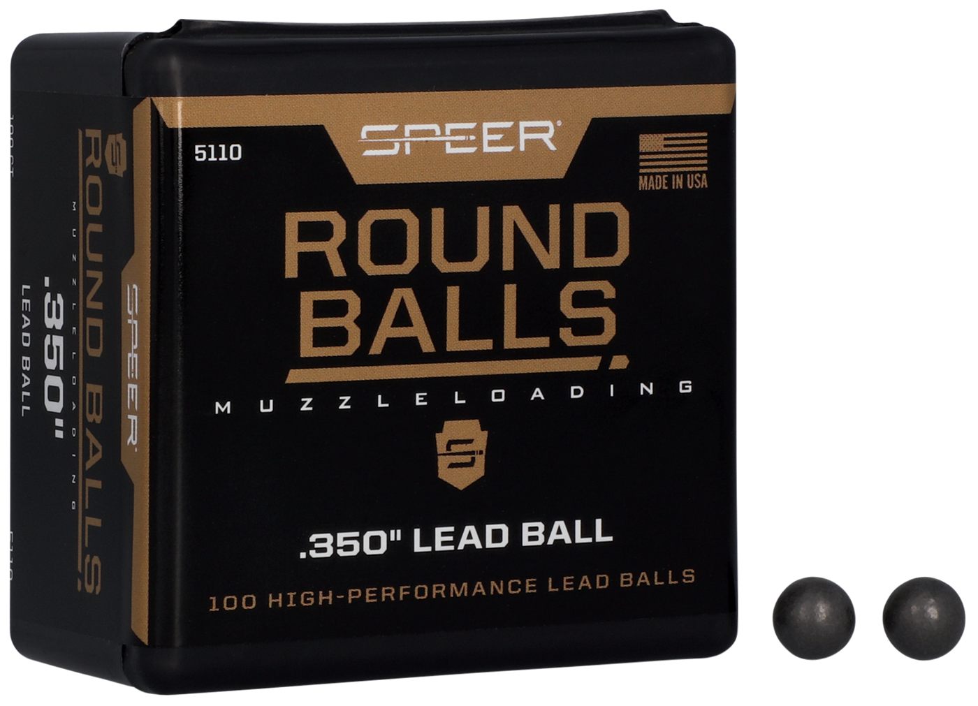 Speer 5110 Lead Balls 36 Cal 64gr 100 Per Box/5 Case