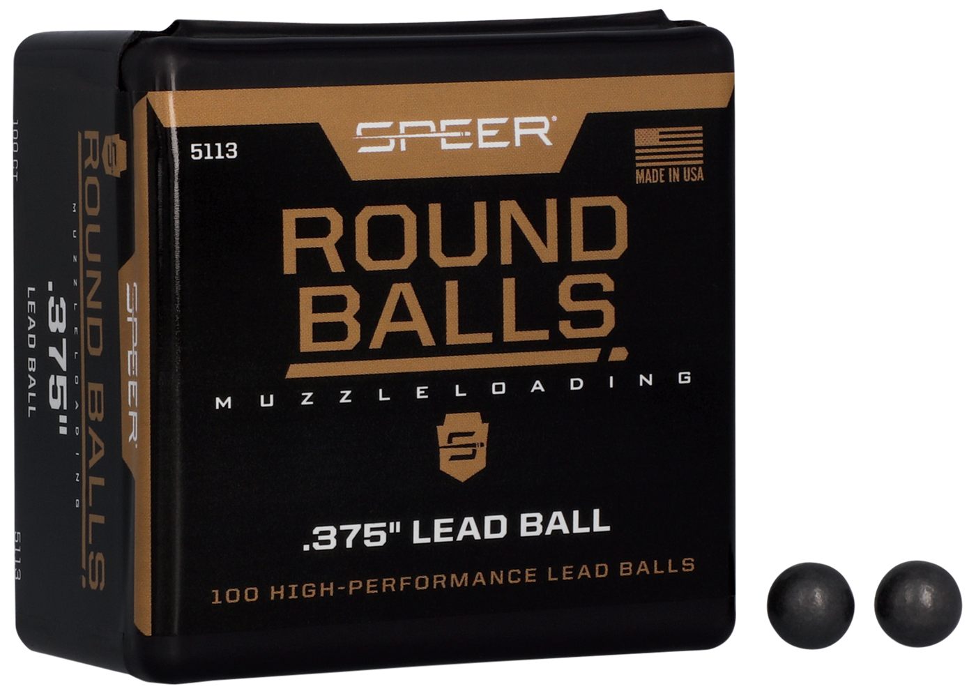 Speer 5113 Lead Balls 36 Cal 79gr 100 Per Box/5 Case