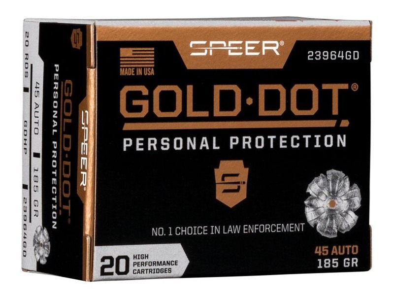Cci Speer Gold DOT 45ACP 185GR Gdhp