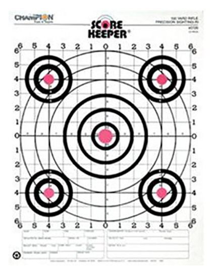 Champion Range and Target Score Keeper Fluorescent Orange Bull 100-yard Sig view 2