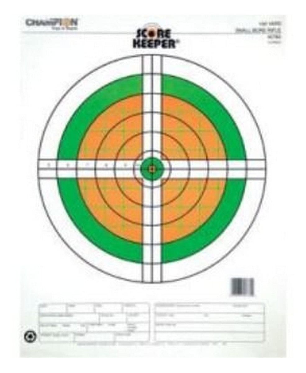 Score Champion Target, 100 Yd. Smallbore Rifle Flourescent 12 Pk