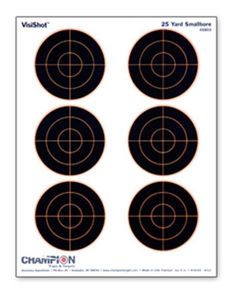 Champion Traps and Targets VisiShot Bulls - Pack of 10 (6-3-Inch) view 2
