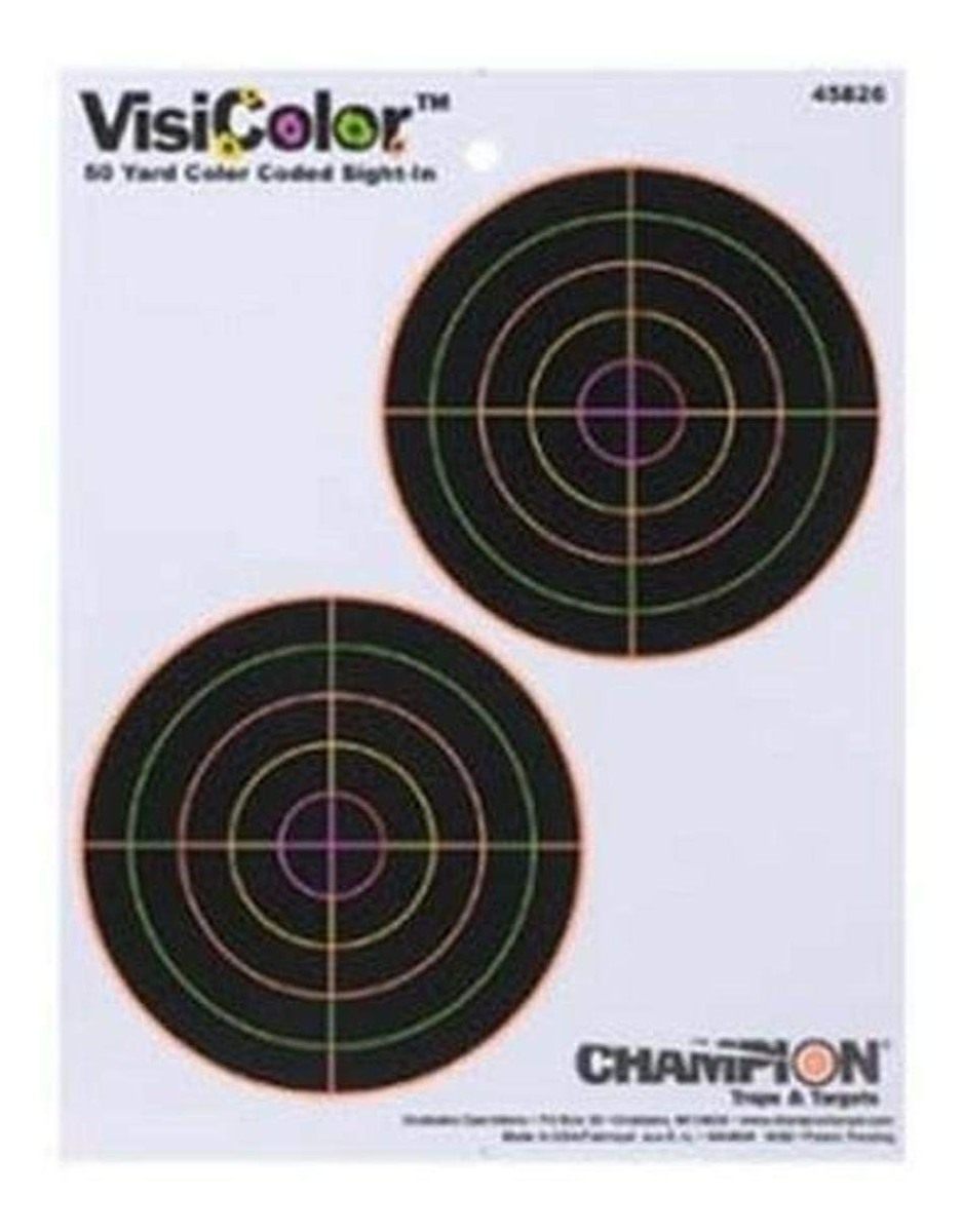 Champion Traps and Targets VisiColor Double Bulls (5-Inch, Pack of 10)