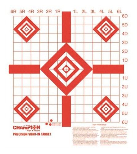 Champion Targets 47388 Redfield Sight-In Diamond Paper Pistol/Rifle 16in x view 2