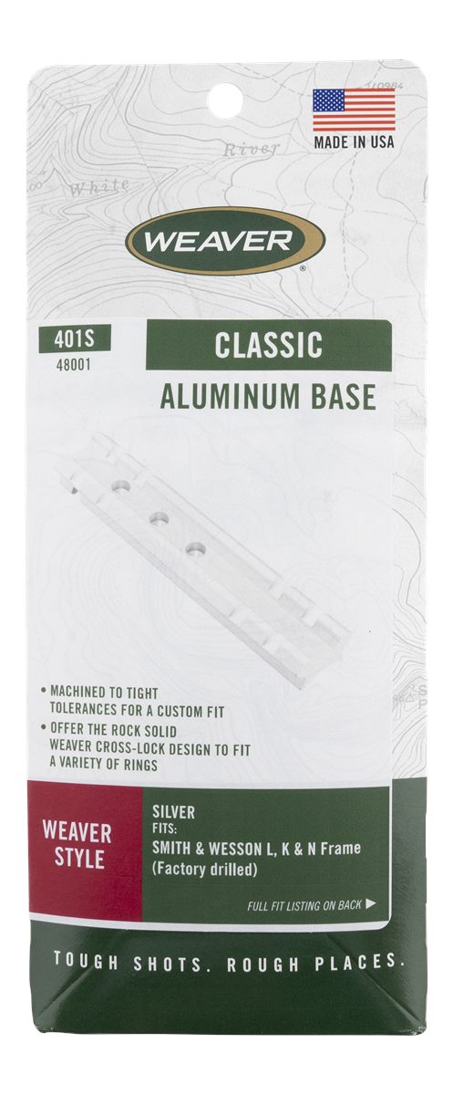 Weaver 401 Detachable Top Mount Base Finish: Silver