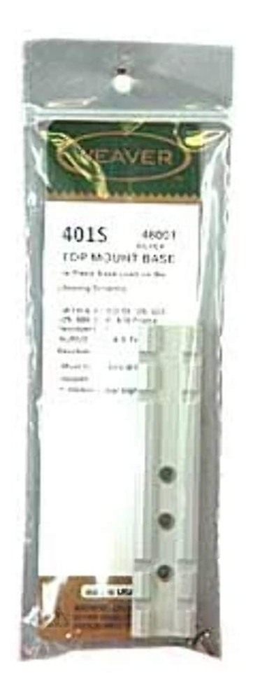 Weaver 401 Detachable Top Mount Base Finish: Silver view 2