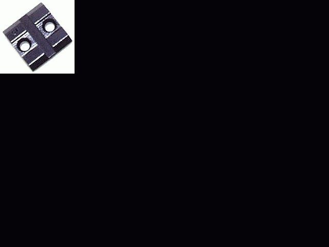 Weaver Base Top Mount - 15, Gloss Black (48015) view 2