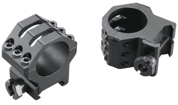 Weaver 1-Inch Six Hole Tactical High Rings (Matte Black)