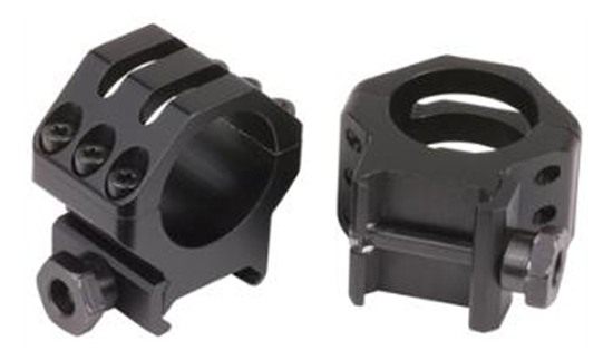 Weaver 1-Inch Six Hole Tactical High Rings (Matte Black) view 2