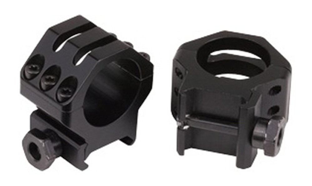Weaver 30mm Six Hole Tactical High Rings (Matte Black)