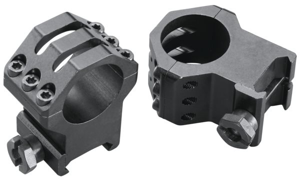 Weaver 1-Inch Six Hole Tactical XX-High Rings (Matte Black) view 2