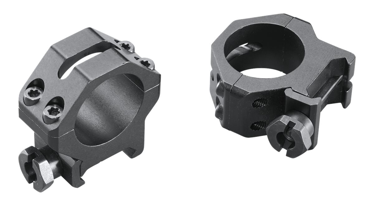 Weaver 1in Medium 4-Hole Skeleton 48360 Scope Rings Aluminium Construction