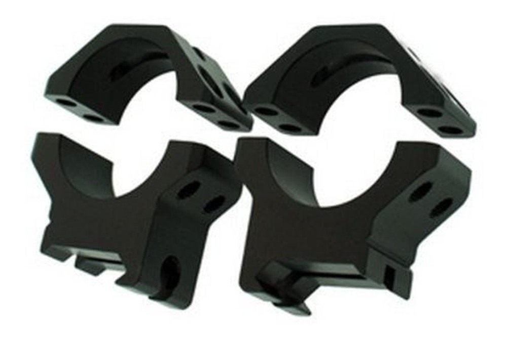 WEAVER Four Hole Skeleton 1-Inch High Ring, Matte Black view 2