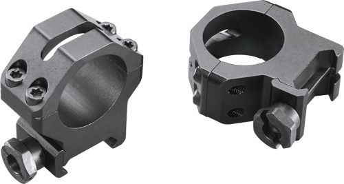 WEAVER Four Hole Skeleton 1-Inch High Ring, Matte Black view 5