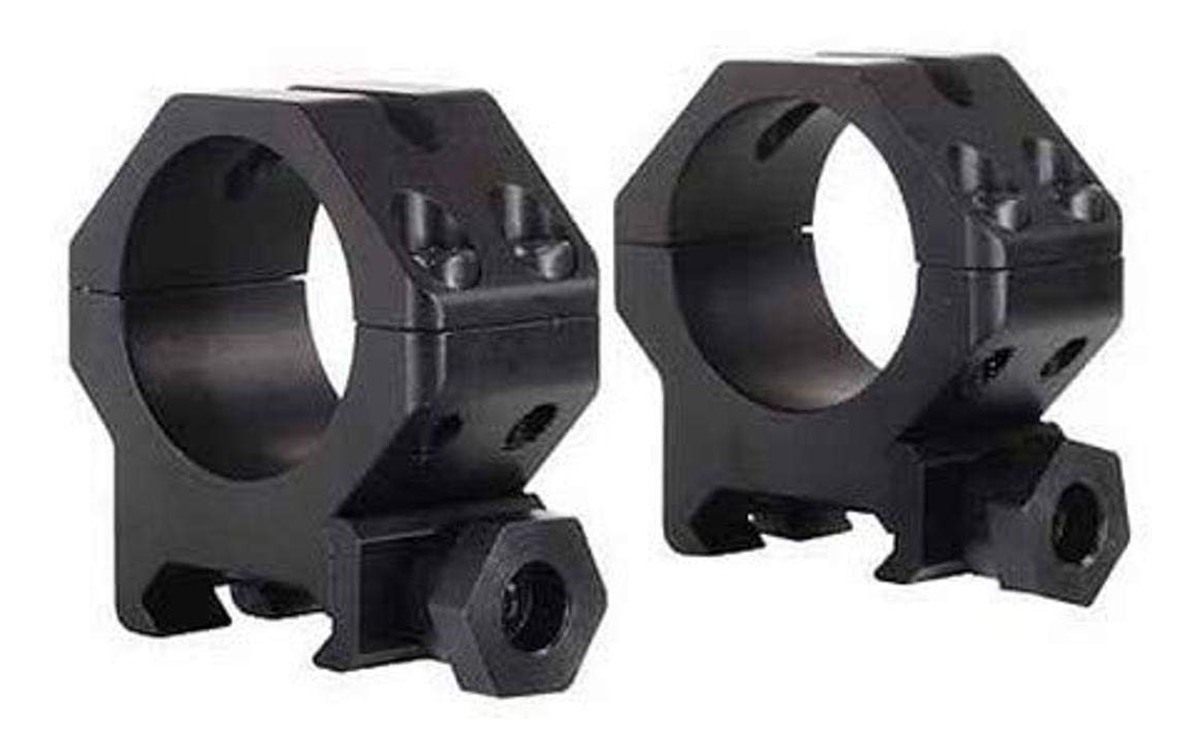 Weaver Four Hole Skeleton 1-Inch Extra High Ring, Matte Black