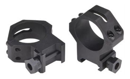 Weaver Four Hole Skeleton 1-Inch Extra High Ring, Matte Black view 3
