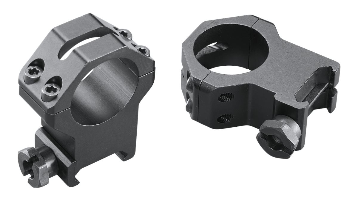 Weaver unisex adult Tactical Four Hole Ring XX High, Matte Black, 1 US