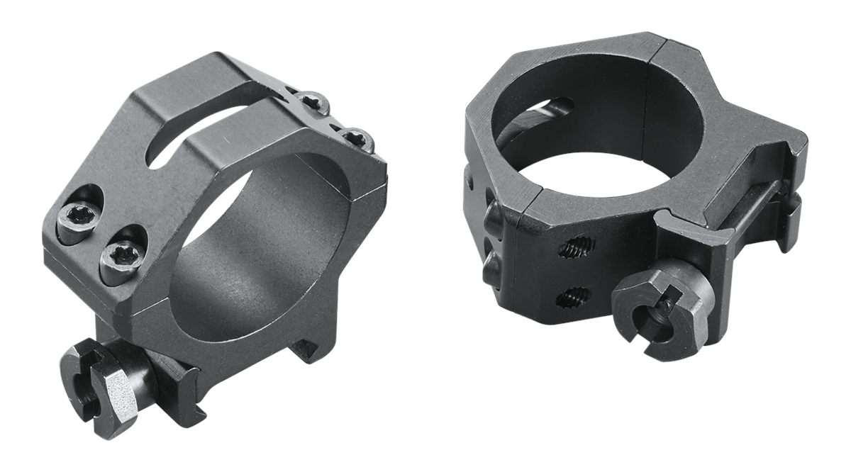 Weaver Four Hole Skeleton 30mm Low Ring, Matte Black
