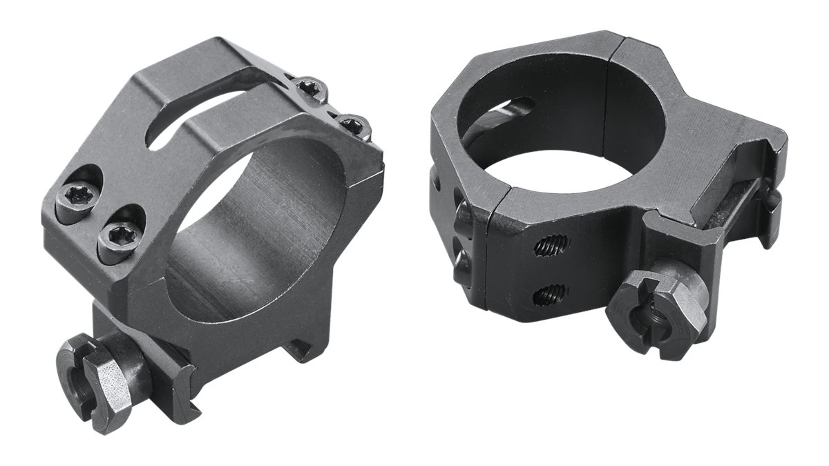 Weaver Four Hole Skeleton Rings (30mm Medium Height), Matte Black