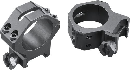 Weaver Four Hole Skeleton Rings (30mm Medium Height), Matte Black view 4