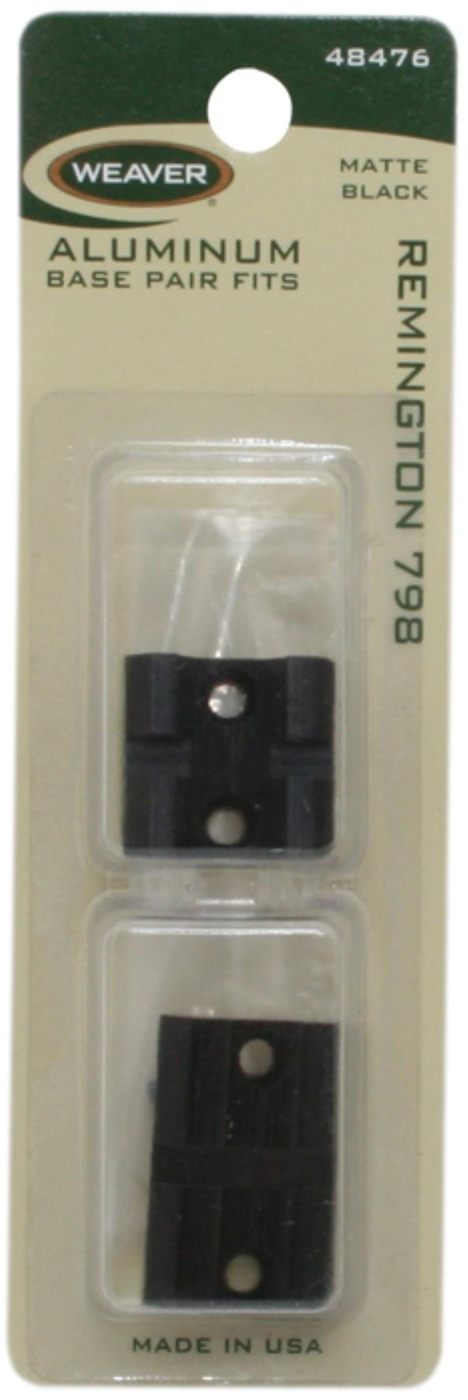 Weaver Top Mount Matte Black Base Pair - Remington 798