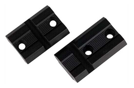 Rcbs Weaver 2-Piece (Pairs) Top Mount Aluminum Scope Base - Matte - Brownin view 2