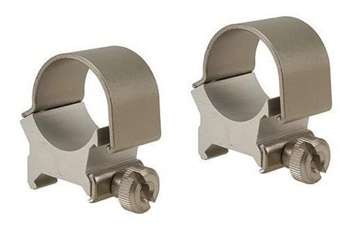 Weaver Detachable High Top Mount Rings, 1-Inch, Silver view 2