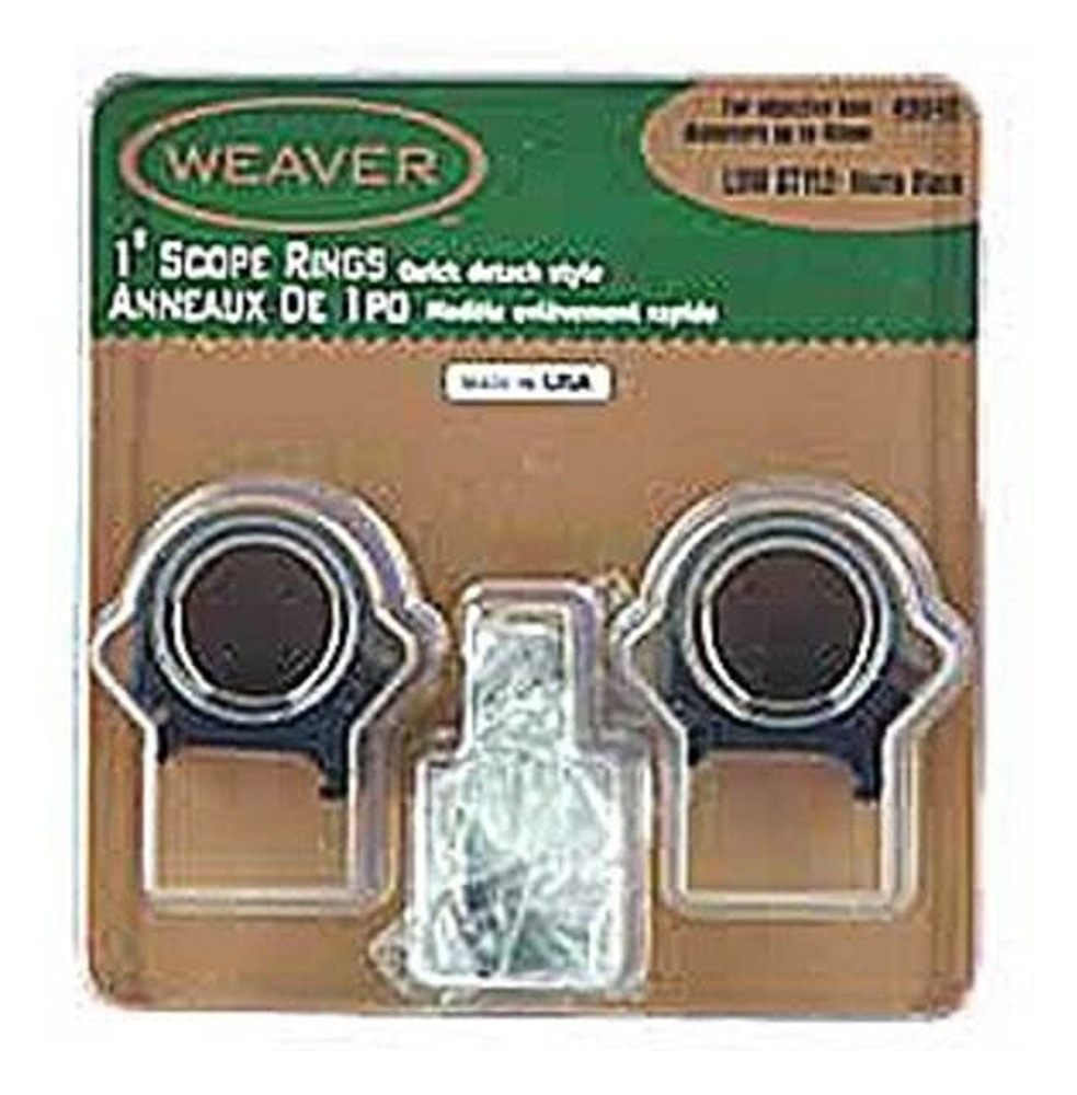Weaver Bushnell 1' Ring Detachable Top Mount Low Matte, Clam view 2