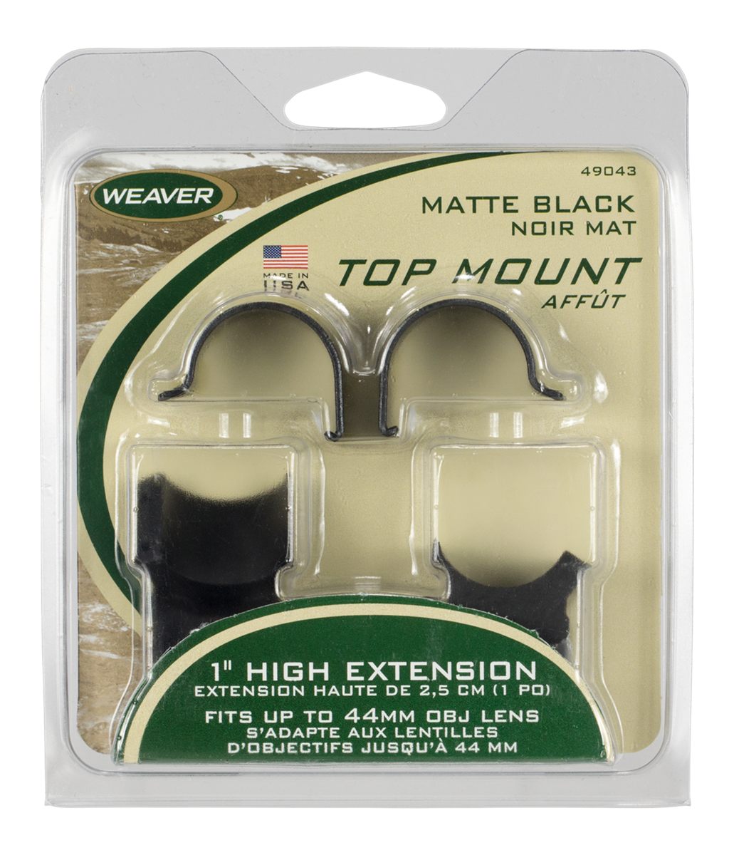 Weaver TOP Mount EXT Rngs 1in Matte