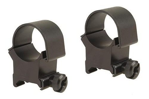 Weaver 49044 Detachable Top Mount Rings, 1in Extra High, Matte black view 2
