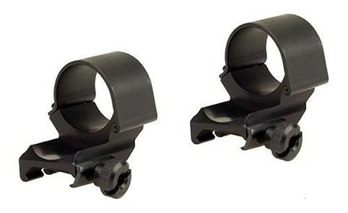 Weaver Detachable 1in Top Mount Extension Rings (Set of 2) Finish: Matte Bl view 2