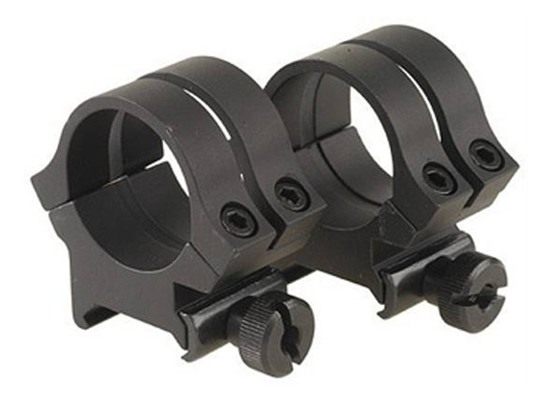 Weaver Mounts 49049 Quad Lock Detachable Rings Matte Black 1in Extra High