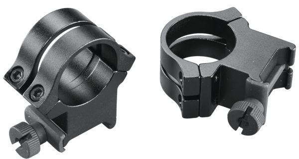 Weaver Mounts 49049 Quad Lock Detachable Rings Matte Black 1in Extra High view 2