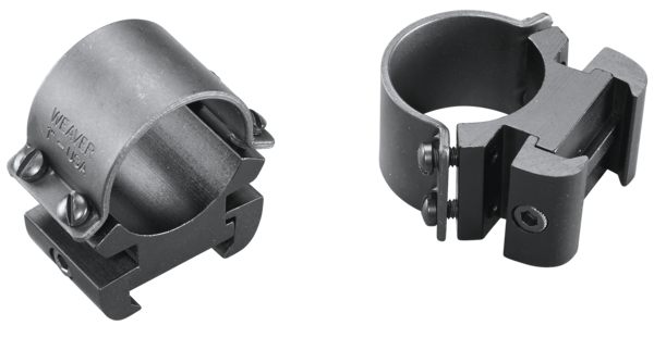 Weaver Sure Grip Windage 1-Inch High Adjustable Rings (Matte Black) view 2