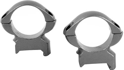 Weaver Grand Slam 1-Inch High Steel Top Mount Rings (Silver) view 2