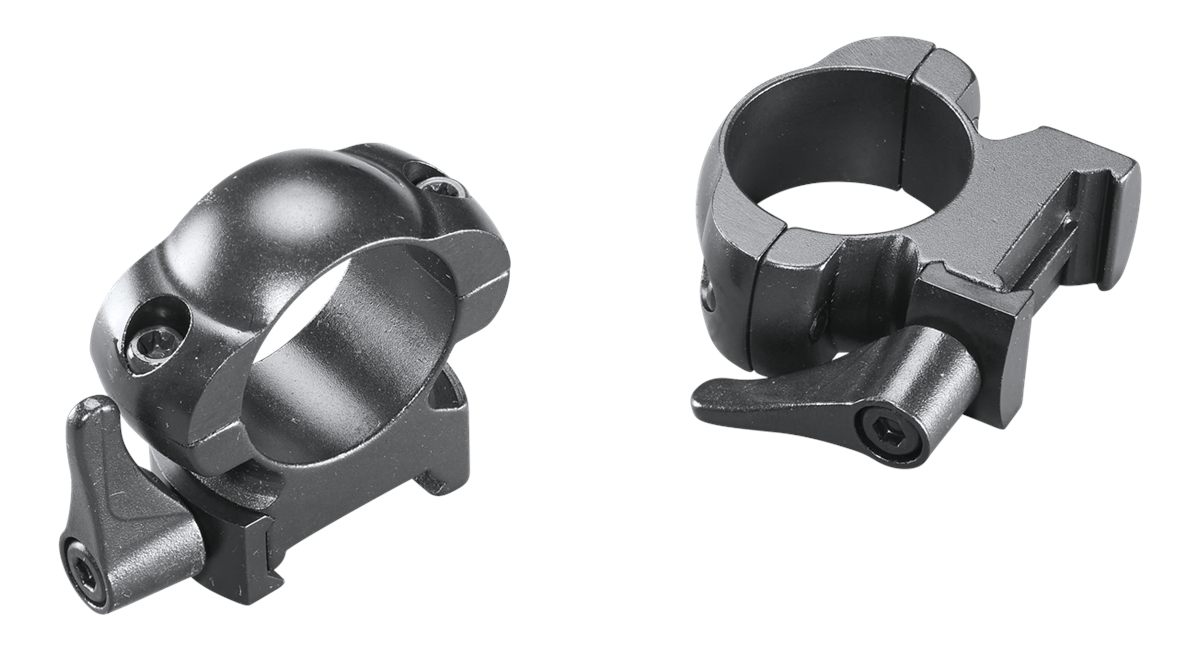 Rcbs Weaver Grand Slam Leaver-Lok Top Mount Steel Scope Rings 1in High Matt