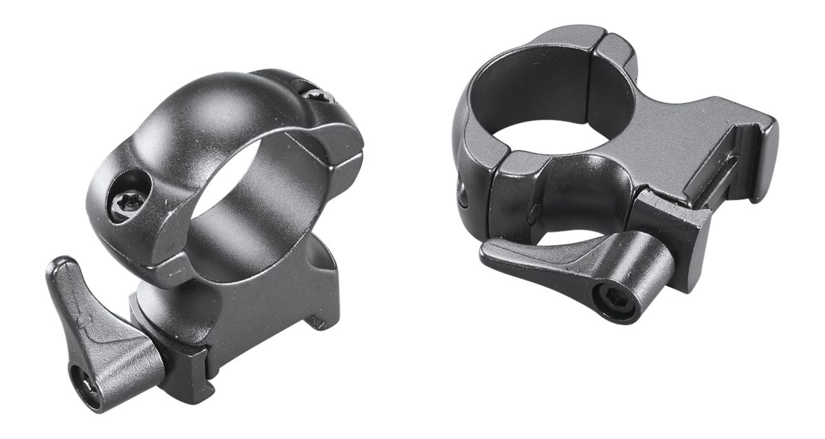 Weaver 49327 Grand Slam Steel Rings, 1in, X-High, Matte, Lever Lock view 2