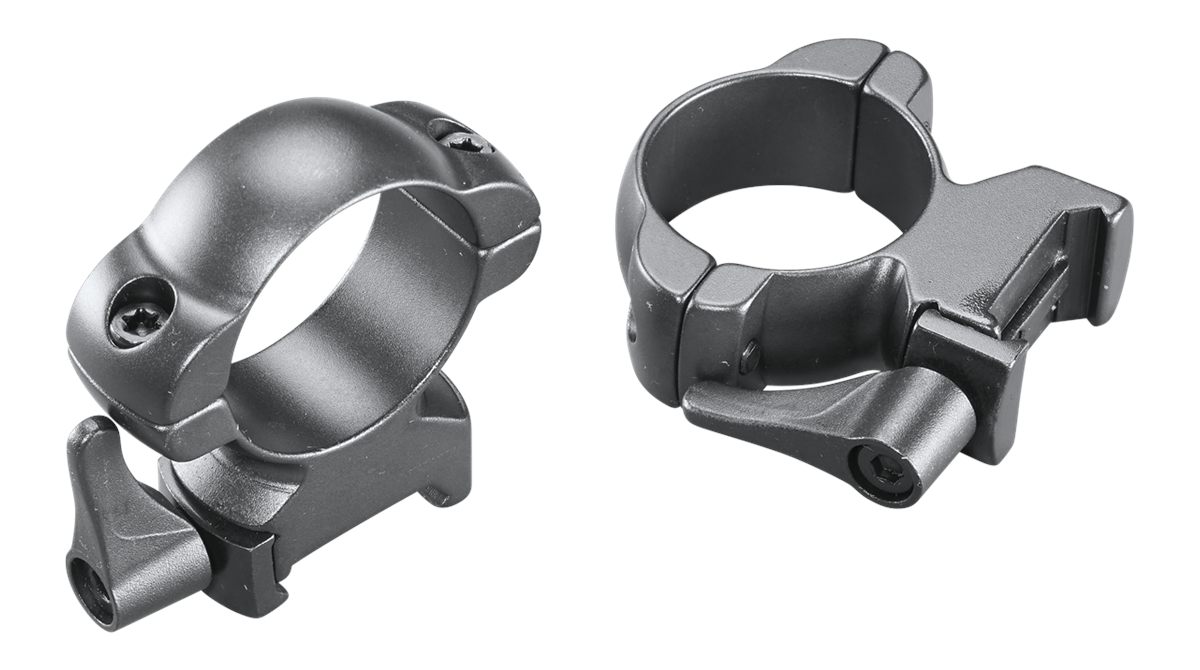 Weaver 49335 Grand Slam Steel Rings, 30mm High, Matte, Lever Lock,Matte Bla