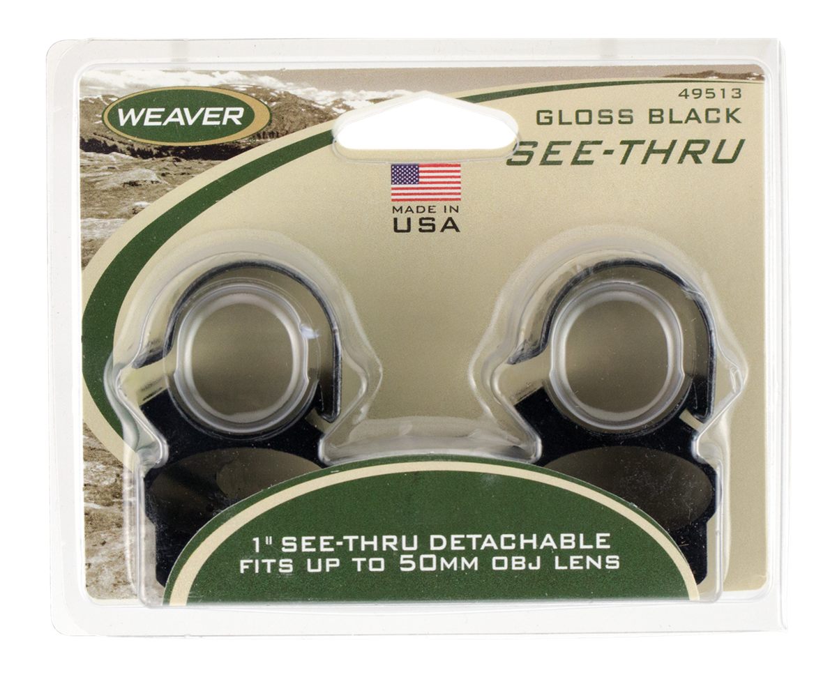 Weaver See-Thru, 1in Rings (Gloss - Height