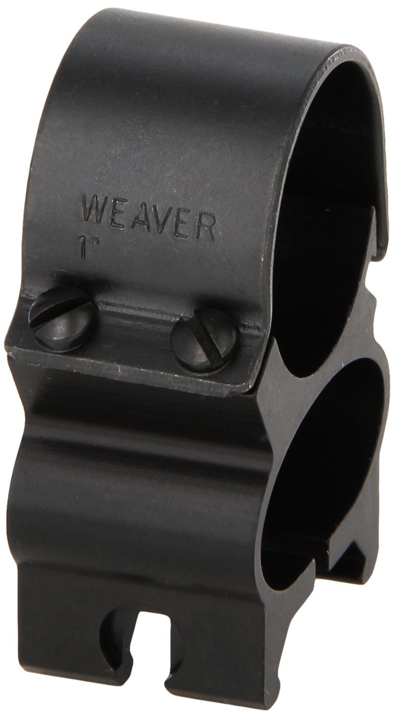 Weaver See-Thru 1-Inch Detachable Rings (Matte Black)