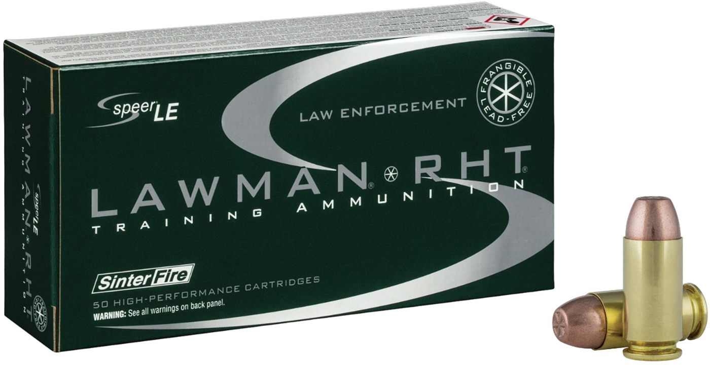 Cci Speer 53375 Lawman Training RHT 40S W 125gr SinterFire Frangible 50 Per