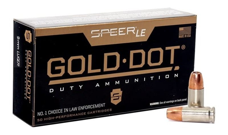 Speer CCI Gold DOT 9MM+P 124GR Gdhp 50RD BX 1000RD CS