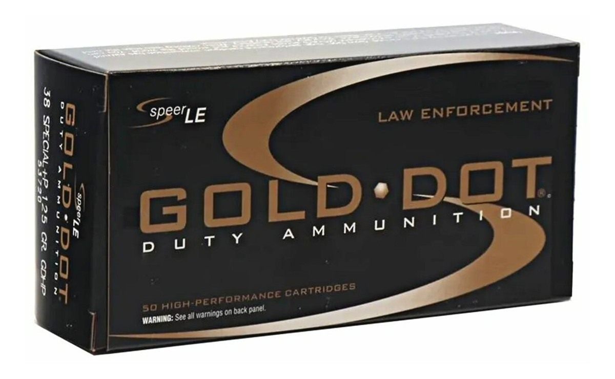 Speer CCI Gold DOT 38SPL+P 125GR Gdhp